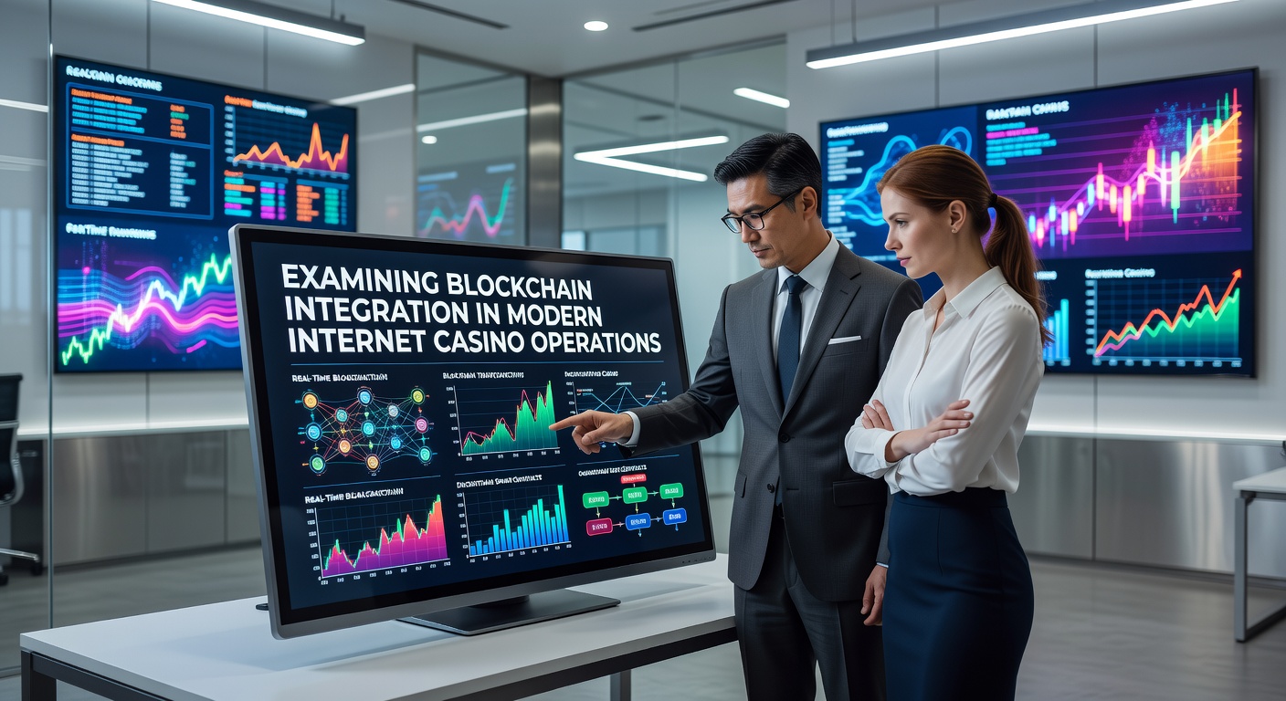 Blockchain network visualization integrated with digital casino interfaces showing transaction flows and smart contract elements
