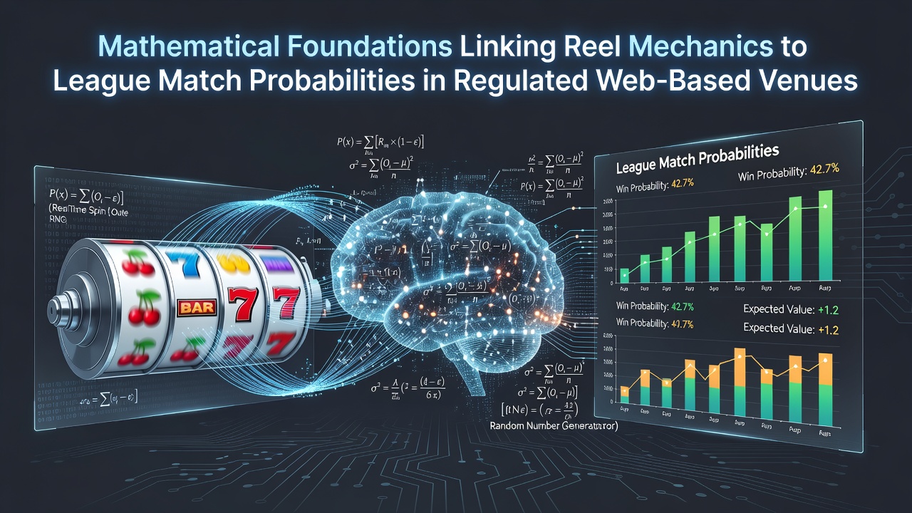 Diagram illustrating probability distributions in slot reel mechanics and their parallels to sports match outcome modeling