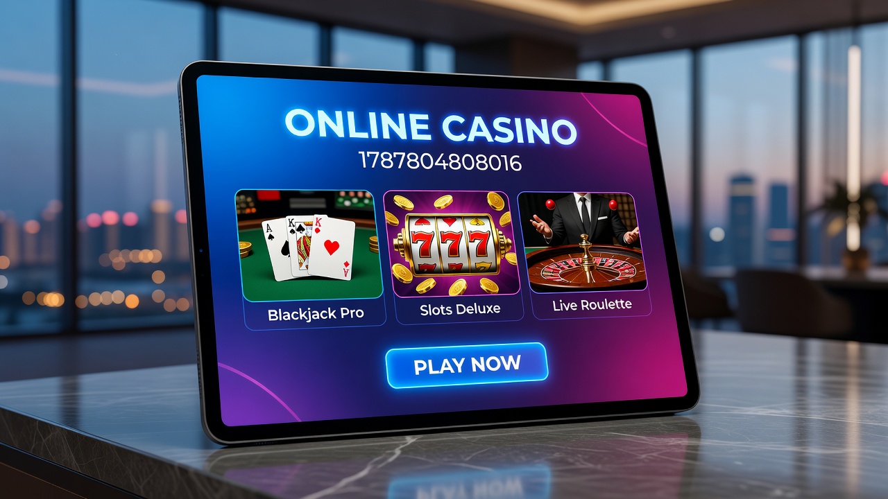 Secure online casino environment with encryption indicators and regulatory compliance badges