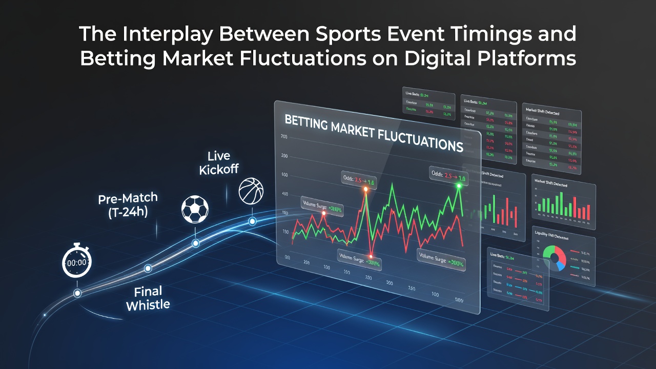 Digital betting interface showing live odds adjusting during a major sports event